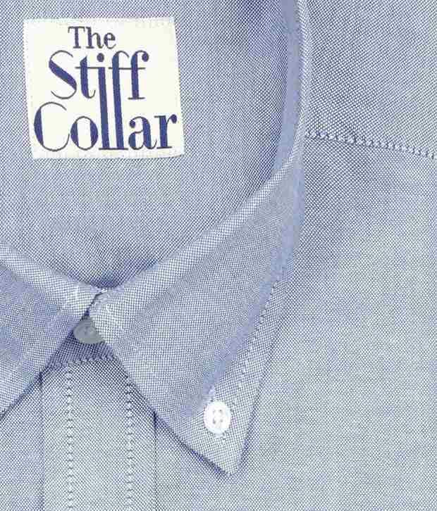 stiff collar button down