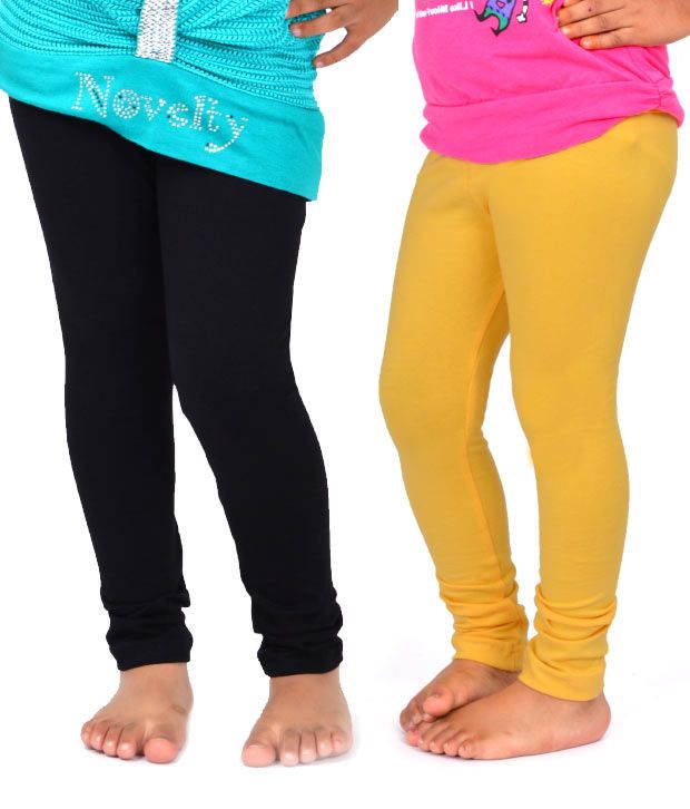 black leggings with yellow stripe down the side