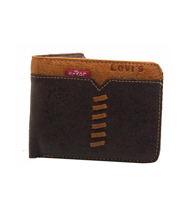 LEVI'S Genuine Leather Designer Brown Wallet For Men: Buy Online at Low  Price in India - Snapdeal