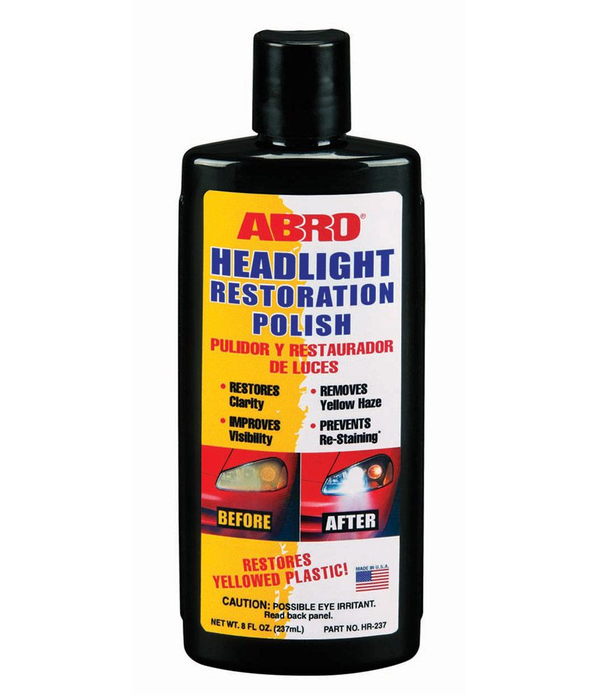 polish car ratings Restoration HR Polish ABRO Headlight 237 (237 ml