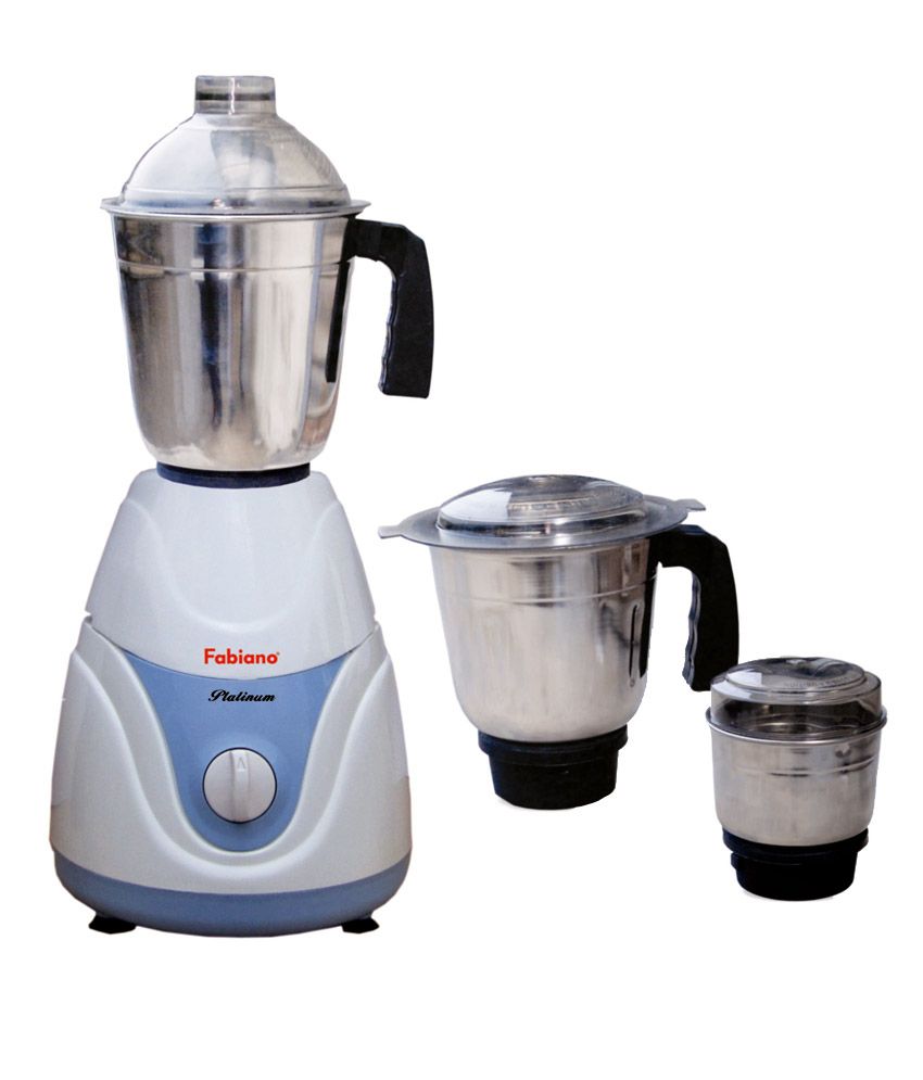 FABIANO PLATINUM Mixer Grinder White/SkyBlue Price in India Buy