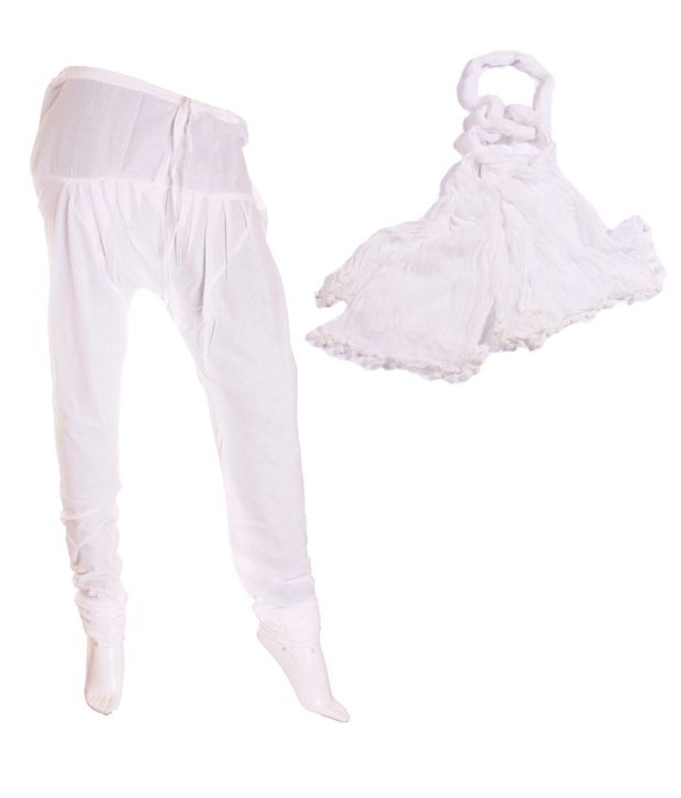 white chudi material
