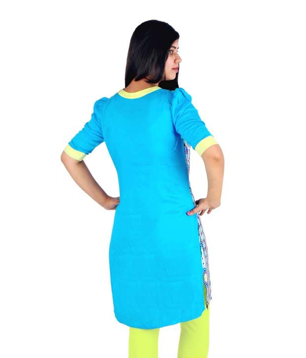 neon colour kurti