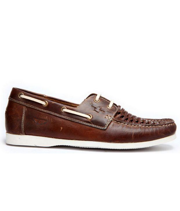 Red Tape Brown Boat Shoes - Buy Red 