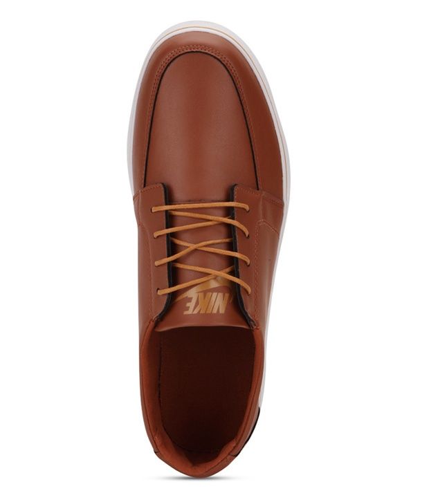 tan leather nikes