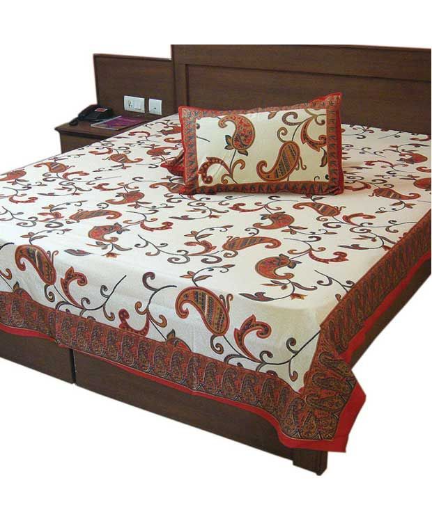 Jaipur Raaga Sanganeri Print Of Jaipur Floral Gold Print Motif On Cream