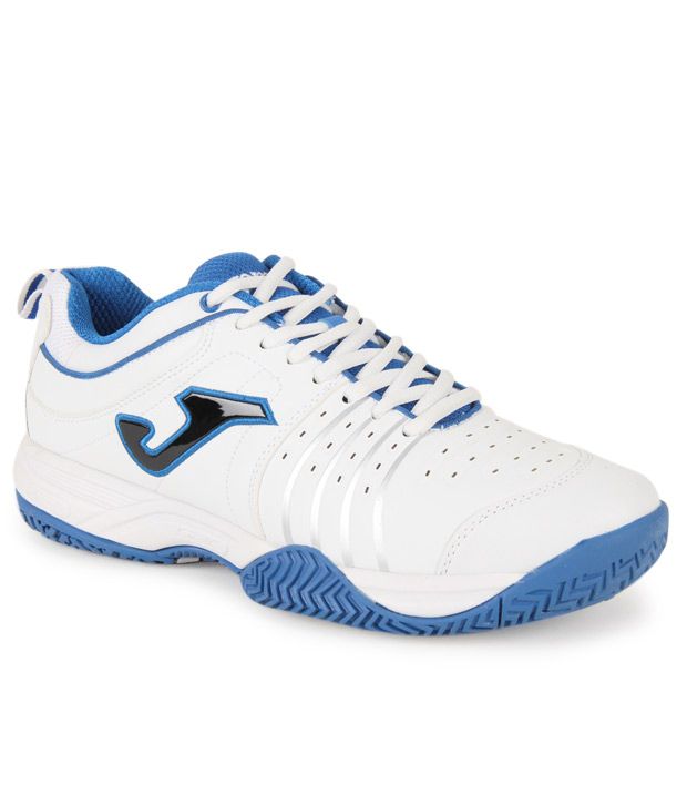 Joma Tough White & Royal Blue Tennis Shoes Price in India- Buy Joma ...