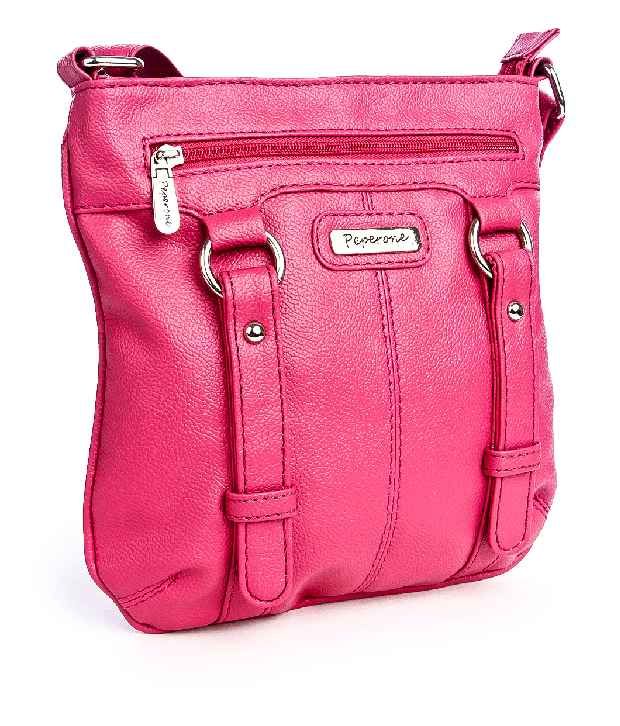 Peperone Pslnp273 New Pink Sling Bag Buy Peperone Pslnp273 New Pink