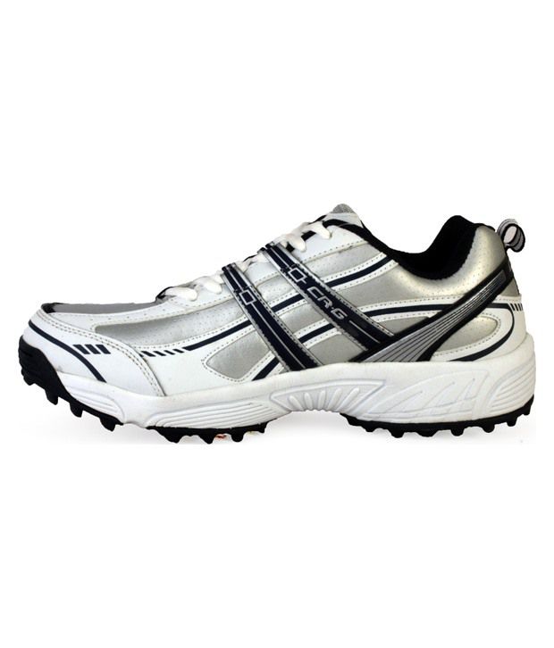 CRG White & Navy Men's Cricket Shoes - Buy CRG White & Navy Men's ...