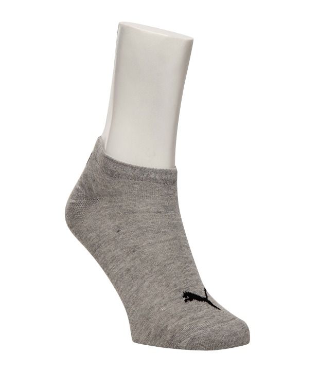Puma White, Black & Grey Ankle Length Socks For Women - Pack of 2: Buy ...