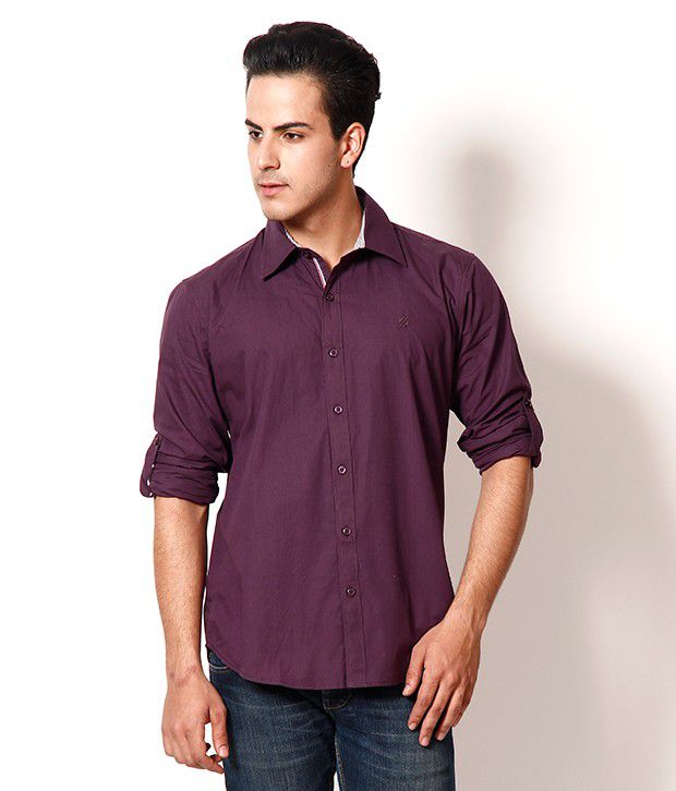 Primewear Smart Purple Shirt - Buy Primewear Smart Purple Shirt Online ...