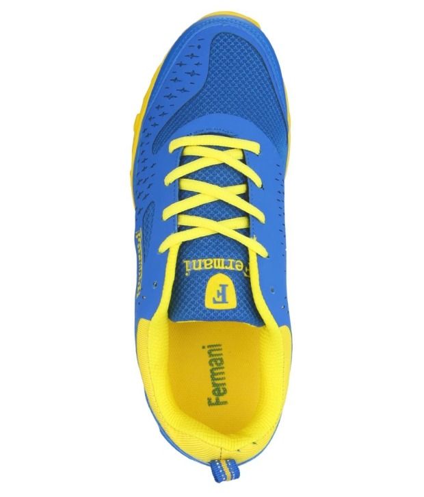 light blue and yellow shoes