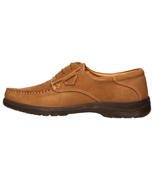 Bata Brown Leather Lace Casual Shoes - Buy Bata Brown Leather Lace ...