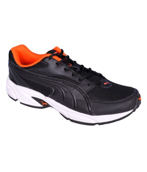 Puma Atom Black & Orange Running Shoes - Buy Puma Atom Black & Orange ...