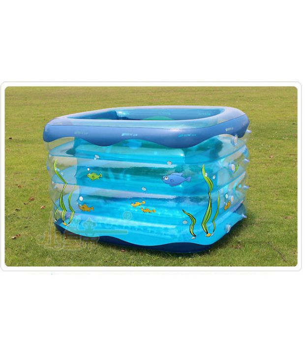 Rectangular Baby Inflatable Pool Bath Blue with Jane Buy