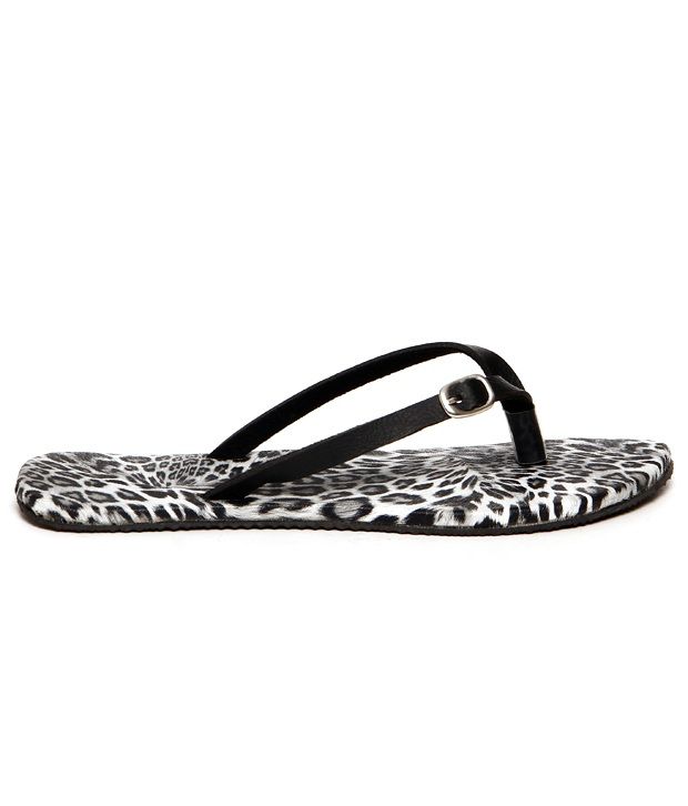 black leopard slip on shoes