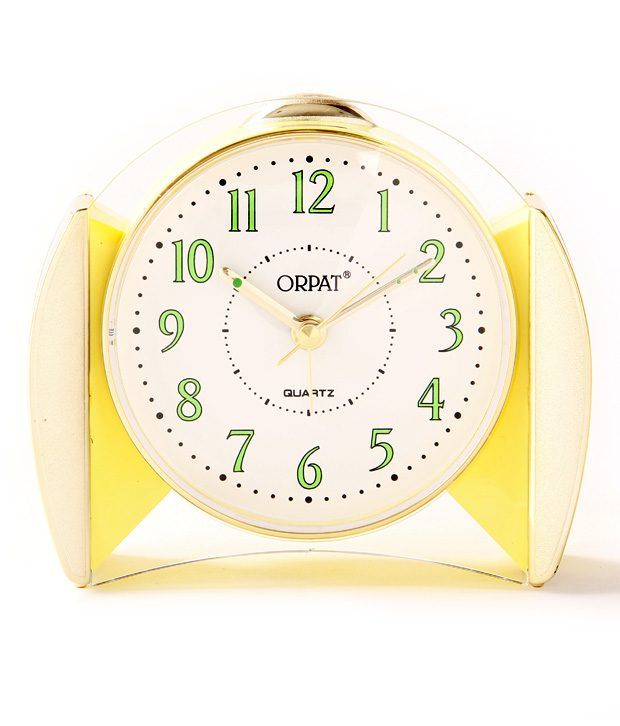 Orpat Musical Yellow Alarm Clock ( 2 Pcs ) Buy Orpat Musical Yellow