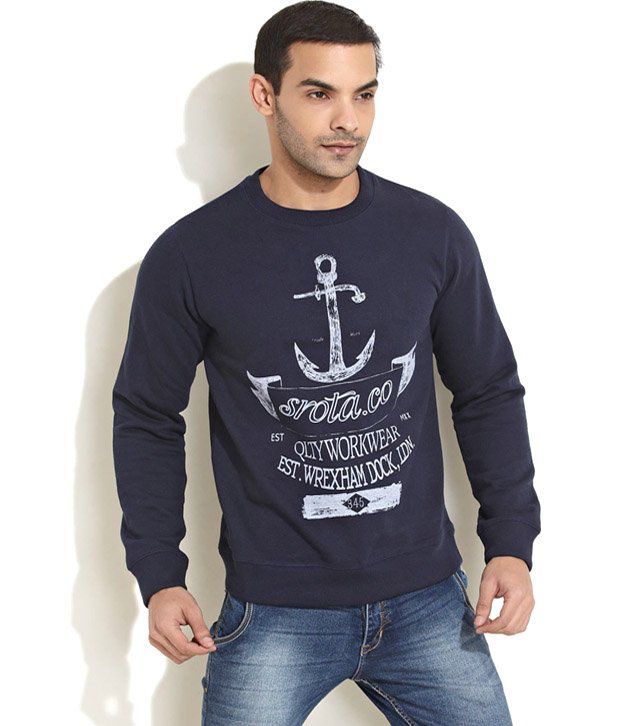 Srota Casual Style Anchor Sweatshirt - Buy Srota Casual Style Anchor ...