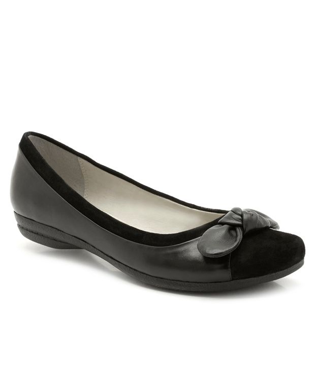 Clarks Discovery Cove Black Leather Ballerinas Price In India Buy
