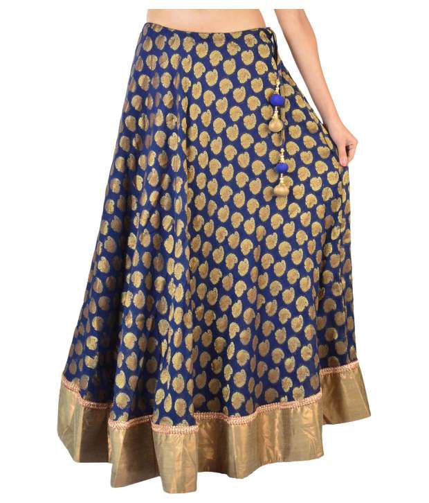 Buy 9Rasa Blue Georgette Skirts Online at Best Prices in India - Snapdeal