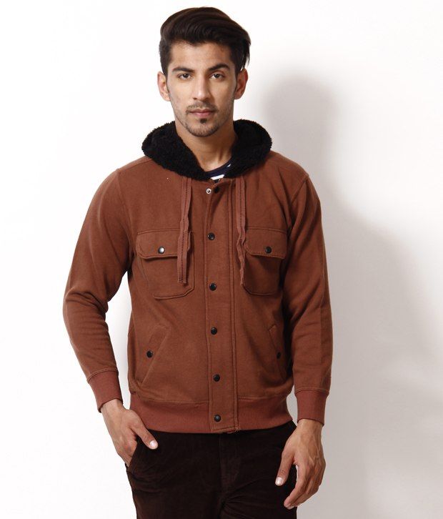 brown sweat shirt