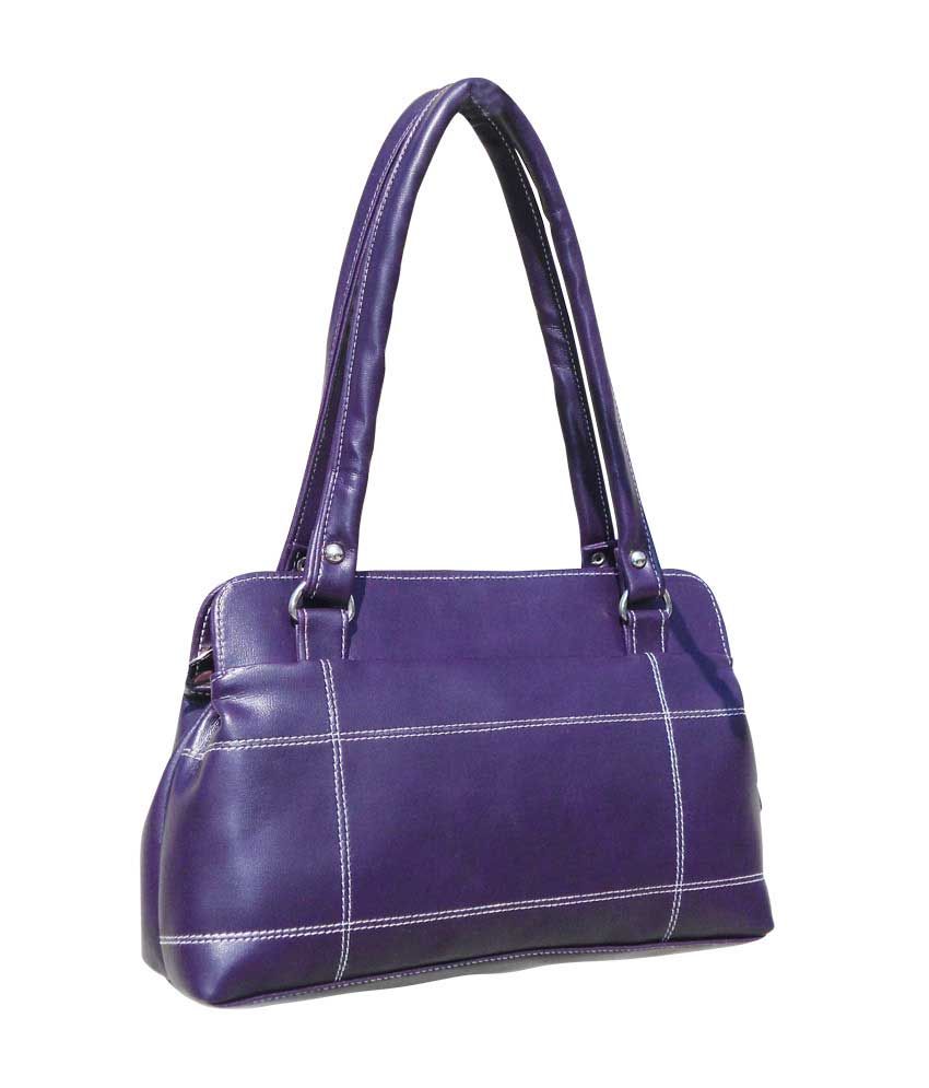 dark purple designer bag