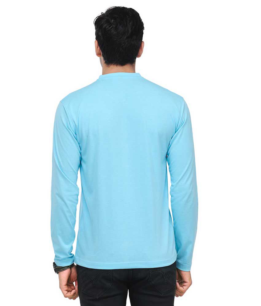 TSX Blue & Sky Blue Full Sleeves T-Shirts Pack of 2 - Buy TSX Blue ...