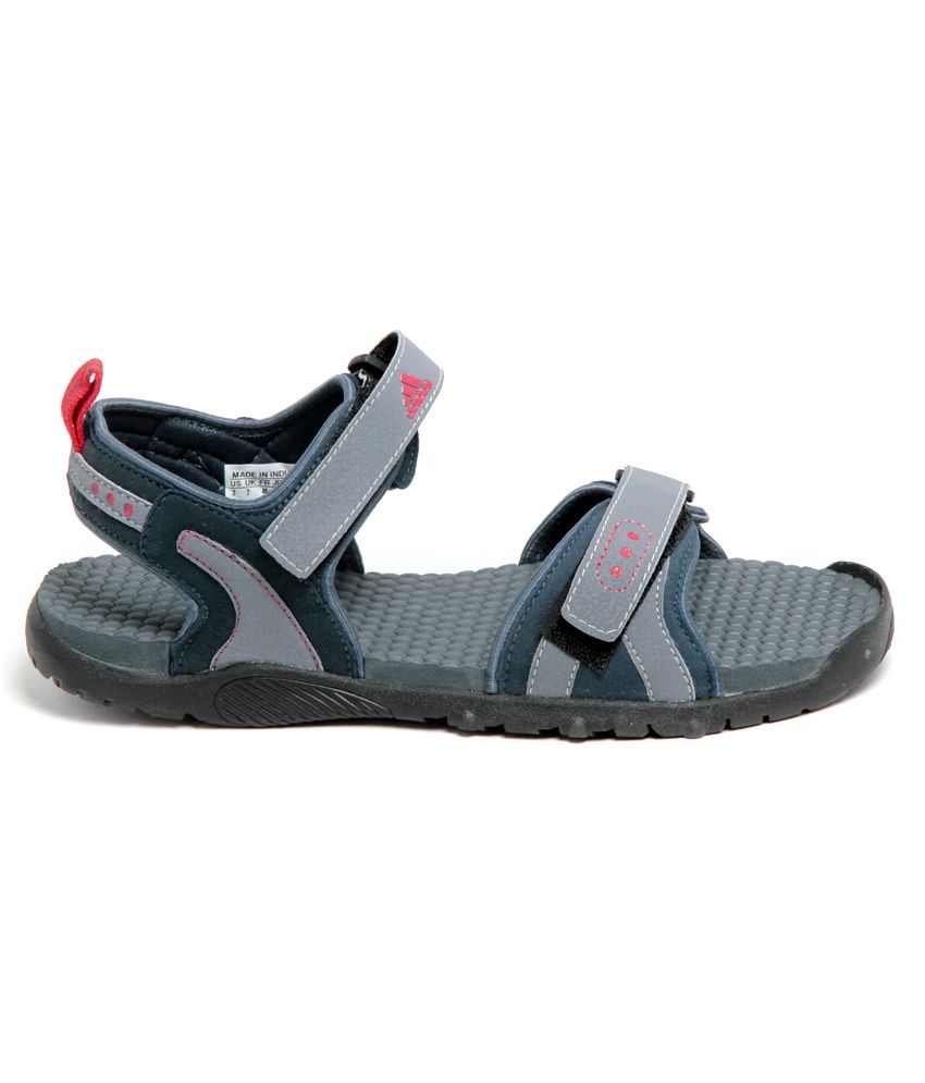 adidas sandals grey