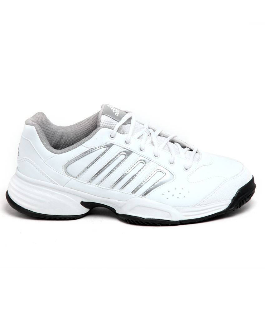 adidas sturdy white sports shoes for mens