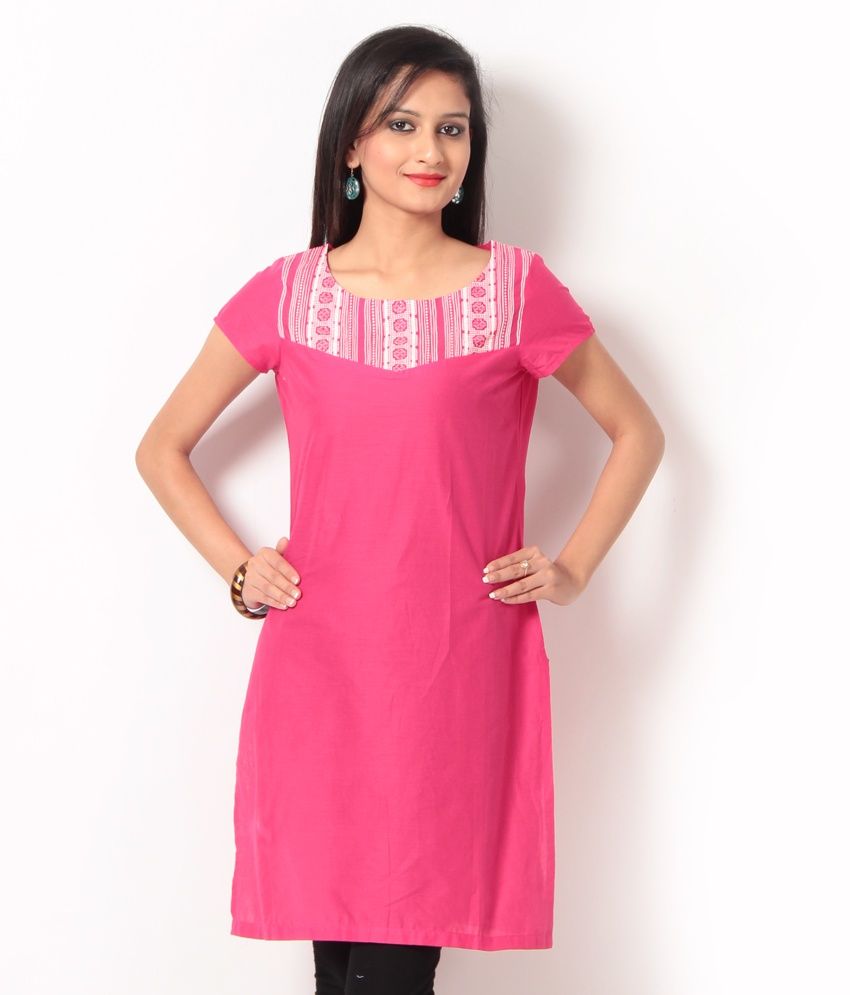 pink kurti matching pant