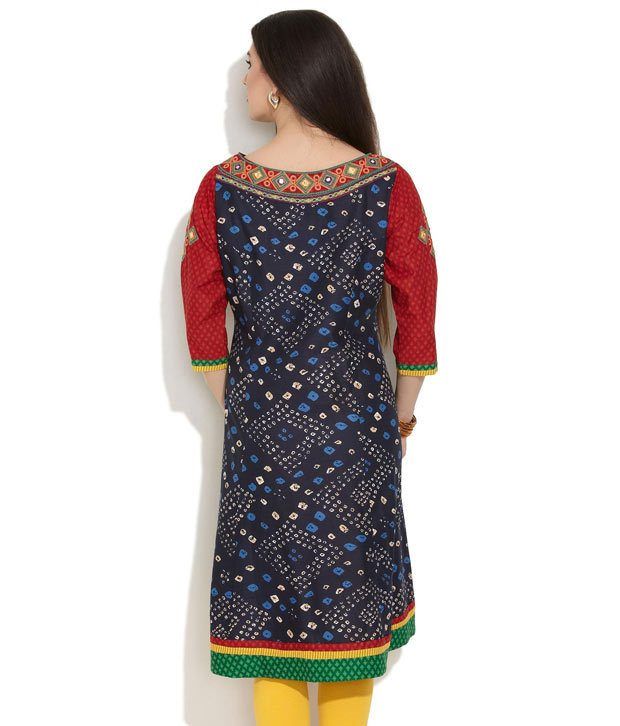 bandhani print churidar