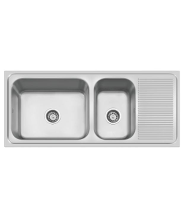 Buy Cera Jumbo Double Bowl Sink with drain board NCKS314MATT Online