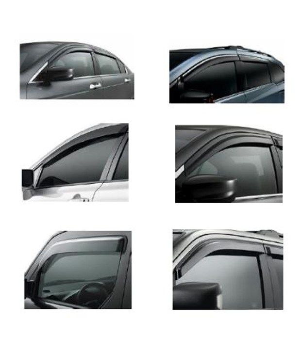 Faithos Car Window Deflector Sun Rain Door Visor Ford