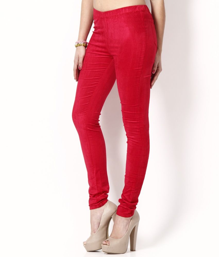 red jeggings online