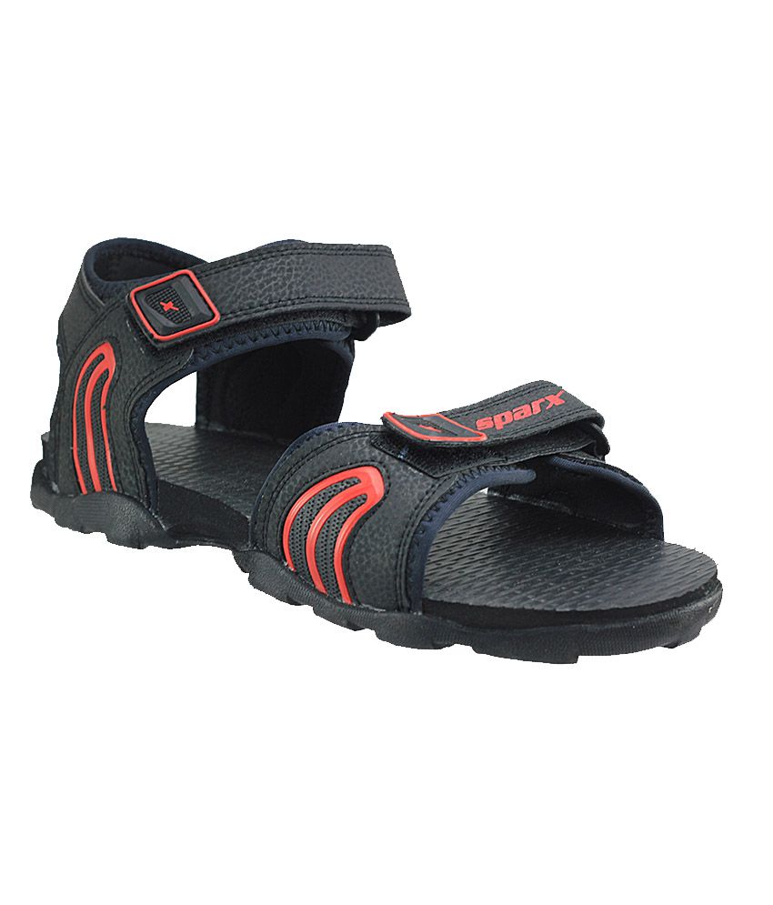 Sparx Black Floater Sandals for Men Price in India- Buy Sparx Black ...