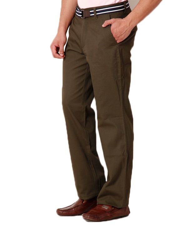 olive trousers men