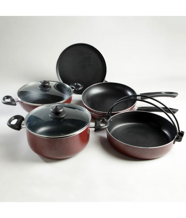 Prestige Red Aluminium Cookware Set Buy Online at Best Price in