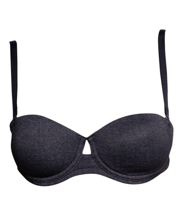 Buy Enamor Black Cotton Padded Bra Online at Best Prices in India