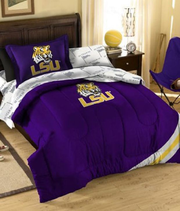 Lsu Tigers Twin Comforter Sheets Sham, Lsu Queen Bedding Set