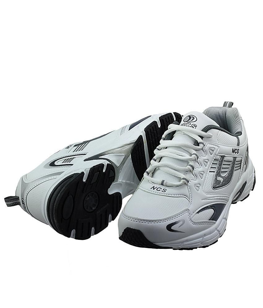 NCS White \u0026 Gray Sports Shoes For Men 