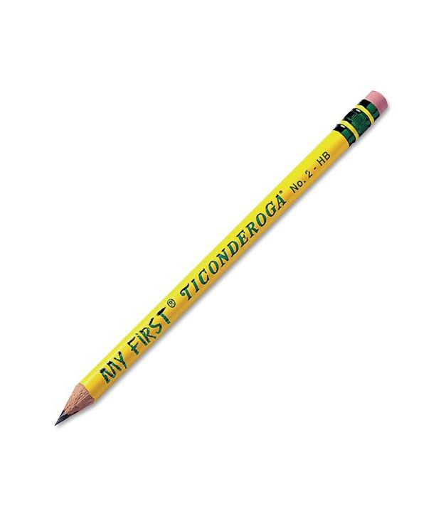 My First Ticonderoga Primary Size #2 Beginner Pencils Pre-Sharpened 4 Pencils 