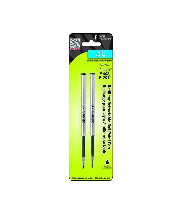 Zebra Pen 1 0mm F Refill Black 2 Pack Buy Online At Best Price In India Snapdeal