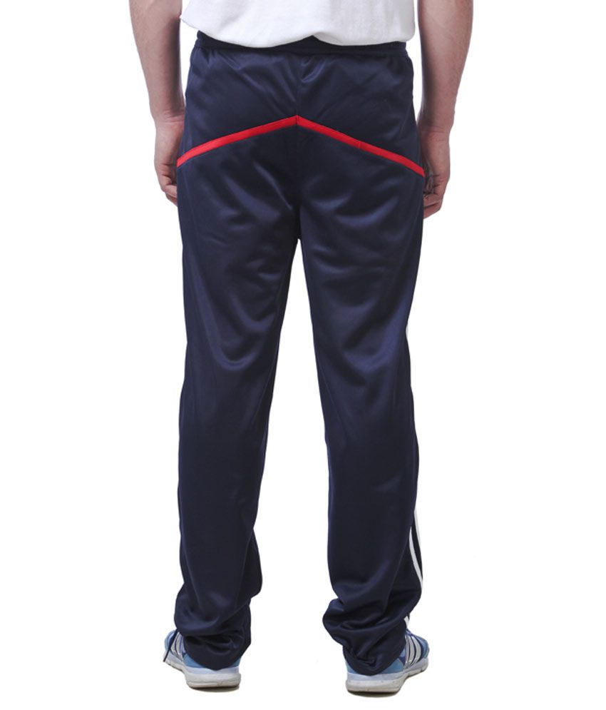 American Crew Blue Track Pant With 3 White Stripes - Buy American Crew ...