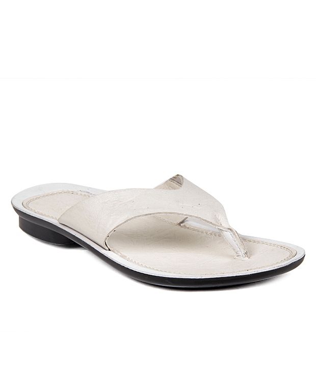 Columbus Comfy White Slippers Price in 