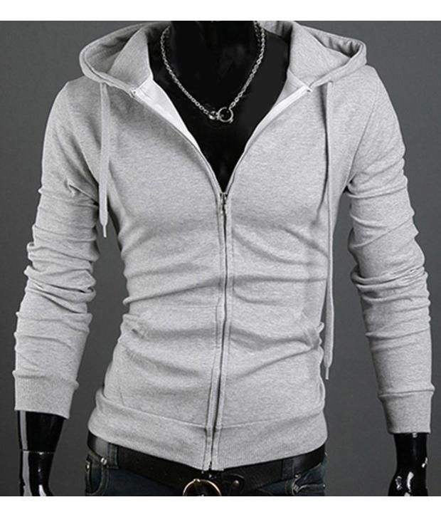Fashion Street Grey Full Sleeves Men - Sweatshirts - Buy Fashion Street Grey Full Sleeves Men 