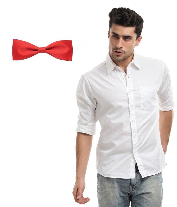 shirt bow tie combo