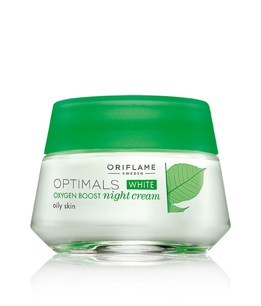 Oriflame Optimals White Oxygen Boost Night Cream Oily Skin 