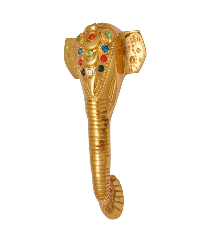 Zotalic Designer Multi Color Ganesha Shape Brass Door Handle Zotalic Designer Multi Color Ganesha Shape Brass Door Handle