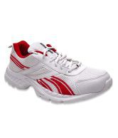 Reebok Enthusiastic White & Red Sports Shoes