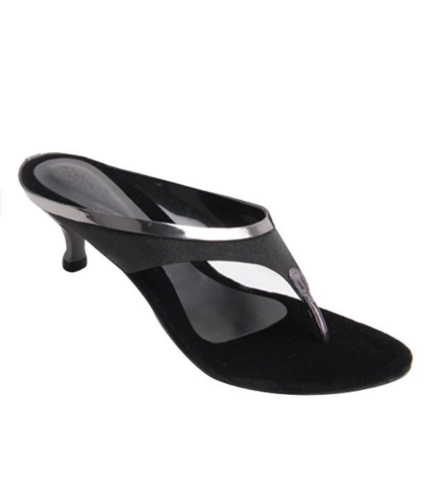 Credential Reorganize Formation Catwalk Black Shine Slip-on Sandals Price in India- Buy Catwalk Black Shine  Slip-on Sandals Online at Snapdeal